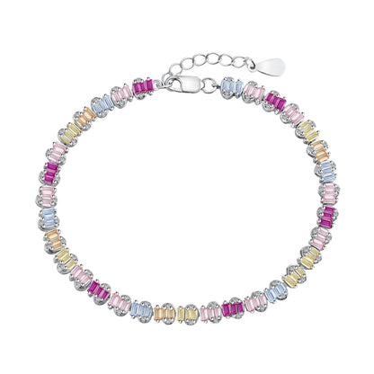 [LuckyStar]Delicate Colorful Emerald Cut Party Bracelet
