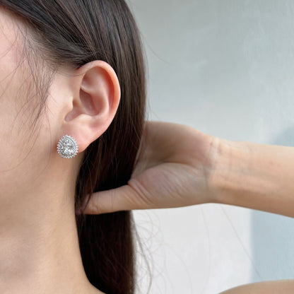 [LuckyStar]Delicate Gorgeous Pear Cut Daily Earrings
