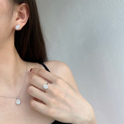 [LuckyStar]Delicate Radiant Oval Cut Daily Earrings