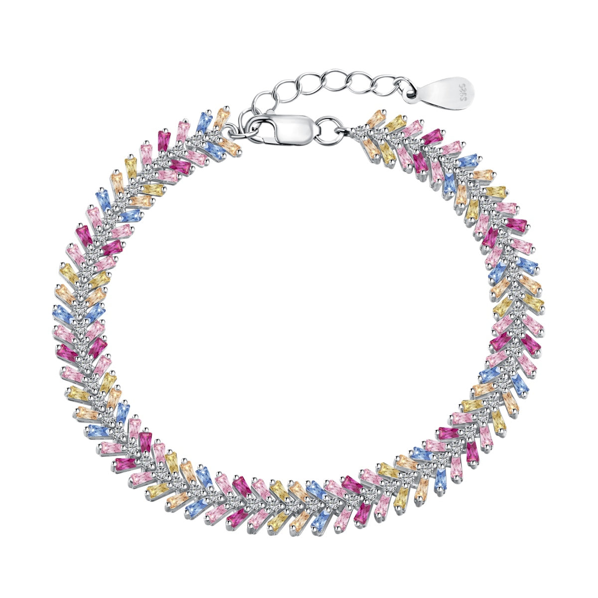 [LuckyStar]Dainty Radiant Emerald Cut Daily Bracelet