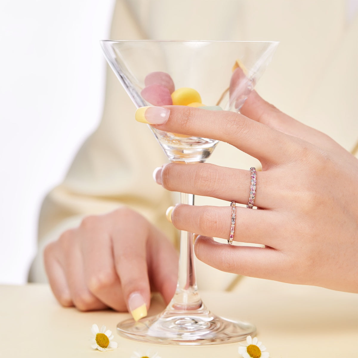 [LuckyStar]Charming Colorful Round Cut Daily Ring