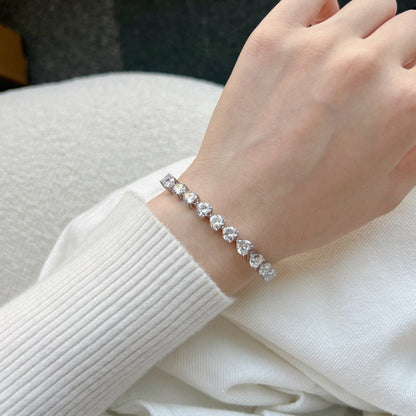 [LuckyStar]0.75 Carat Elegant Romantic Heart Shape Lover Bracelet