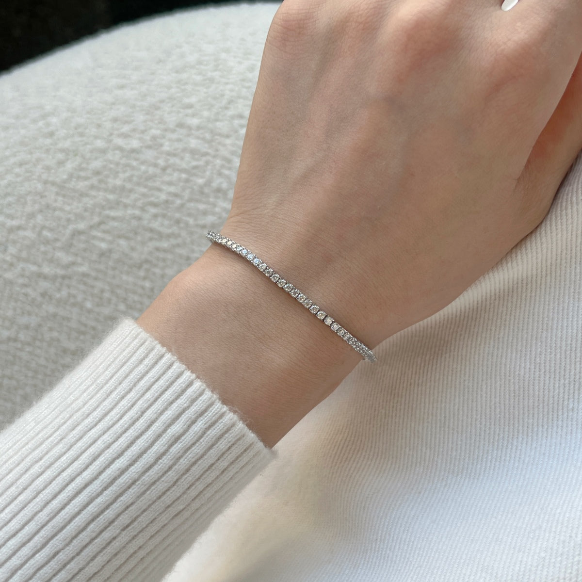 [LuckyStar]Dazzling Exquisite Round Cut Daily Bracelet
