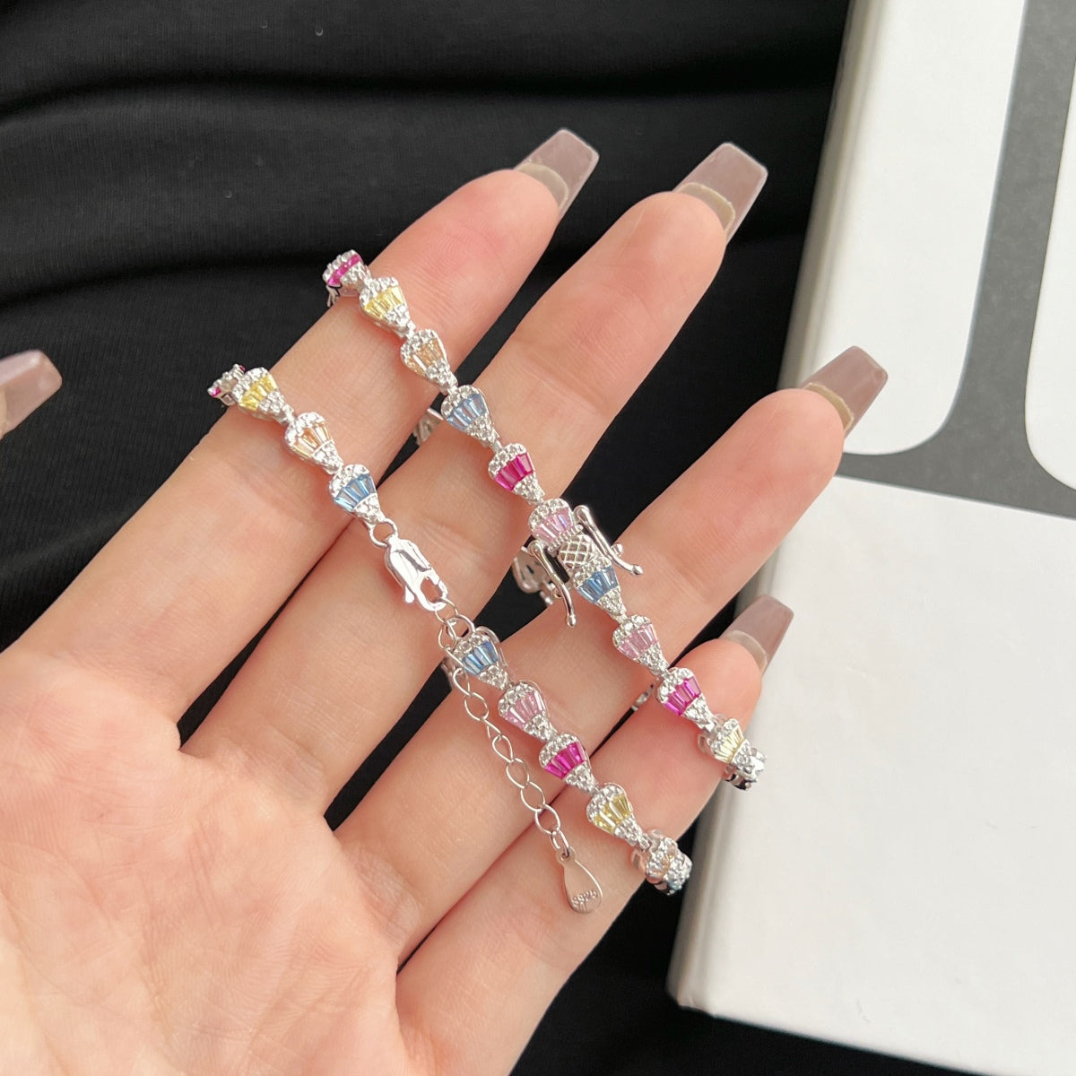 [LuckyStar]Radiant Water Drop Shape Daily Bracelet