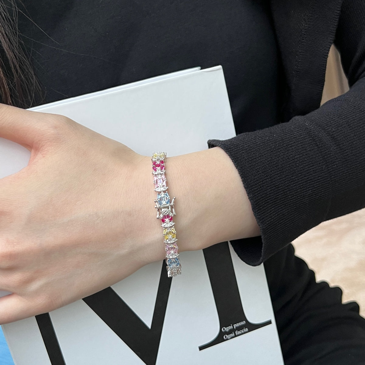 [LuckyStar]Delicate Colorful Multi Cut Party Bracelet