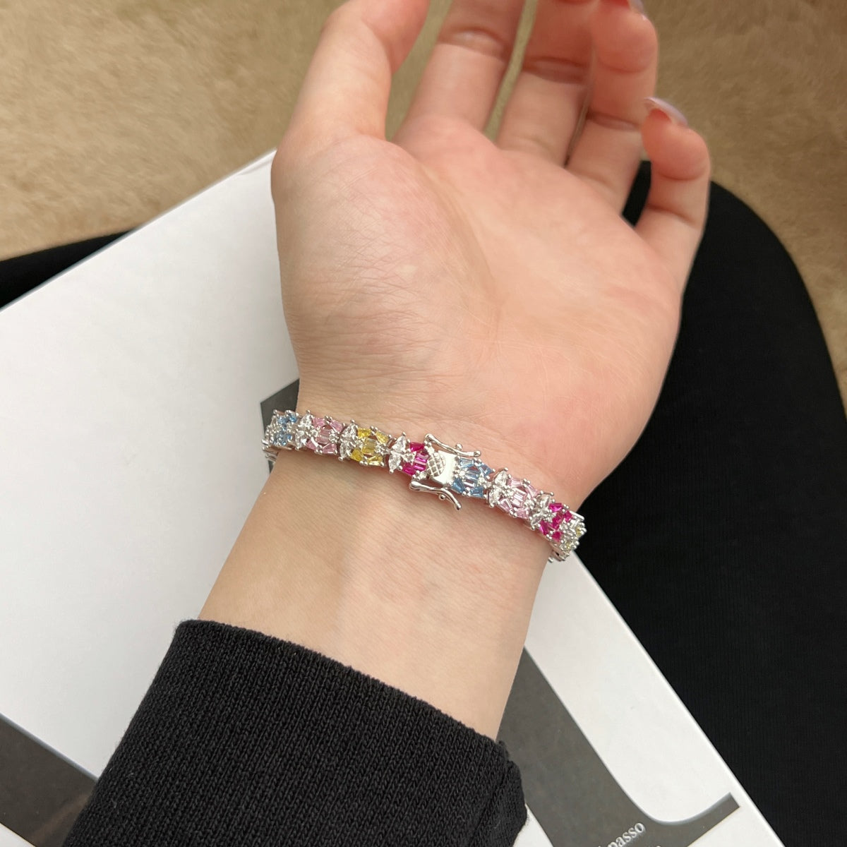 [LuckyStar]Delicate Colorful Multi Cut Party Bracelet