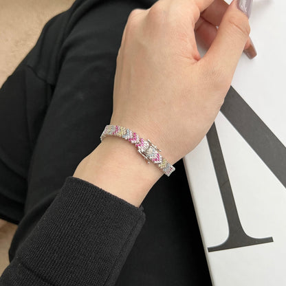 [LuckyStar]Ornate Sparkling Round Cut Party Bracelet