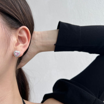 [LuckyStar]Dazzling Heart Shape Lover Earrings