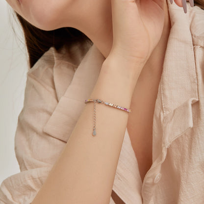[LuckyStar]Delicate Romantic Heart Shape Lover Bracelet