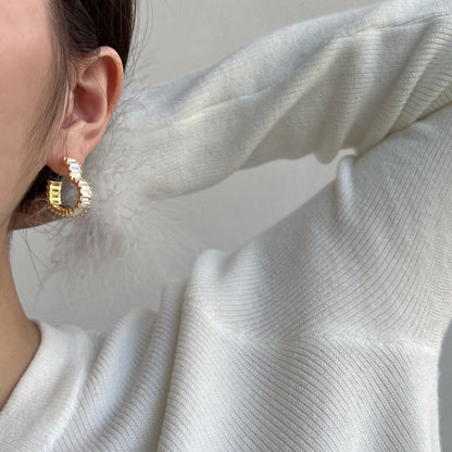 [LuckyStar]Radiant Heart Cutout Earrings
