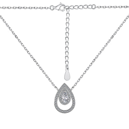 [LuckyStar]Sparkling Pear Cut Necklace