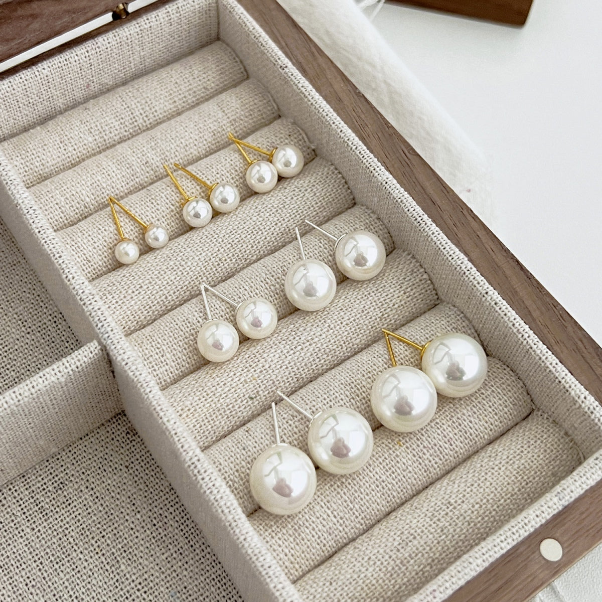 [LuckyStar]Delicate Pearl Earrings
