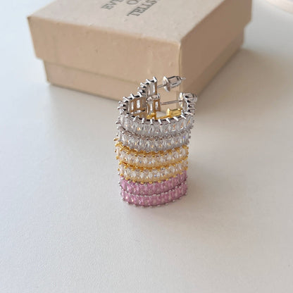 [LuckyStar]Radiant Heart Cutout Earrings