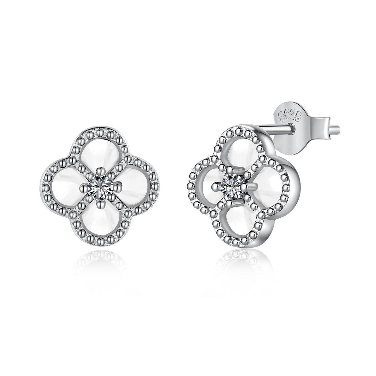 [LuckyStar]Four-Leaf Clover Flower Shape Exquisite Earrings
