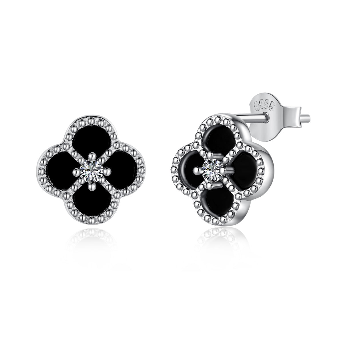 [LuckyStar]Four-Leaf Clover Flower Shape Exquisite Earrings
