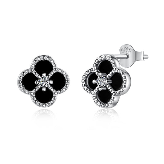 [LuckyStar]Four-Leaf Clover Flower Shape Exquisite Earrings