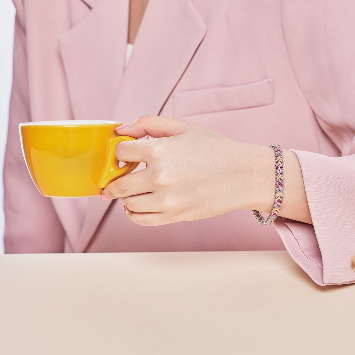 [LuckyStar]Ornate Sparkling Round Cut Party Bracelet