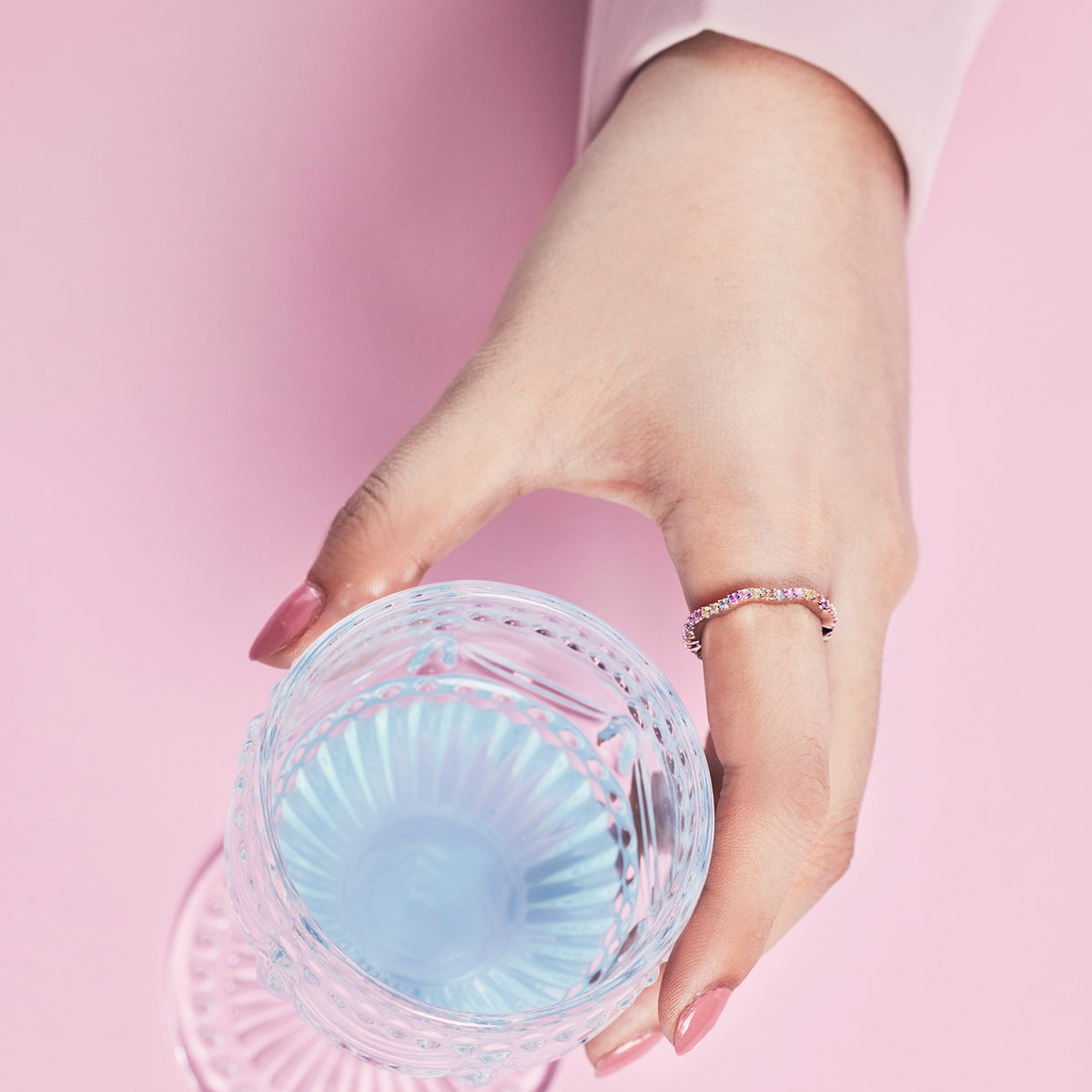 [LuckyStar]Dainty Colorful Round Cut Party Ring