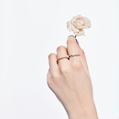 [LuckyStar]Dainty Colorful Round Cut Party Ring