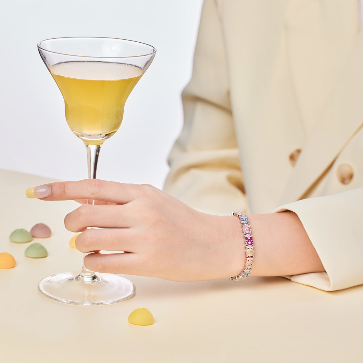 [LuckyStar]Delicate Colorful Multi Cut Party Bracelet