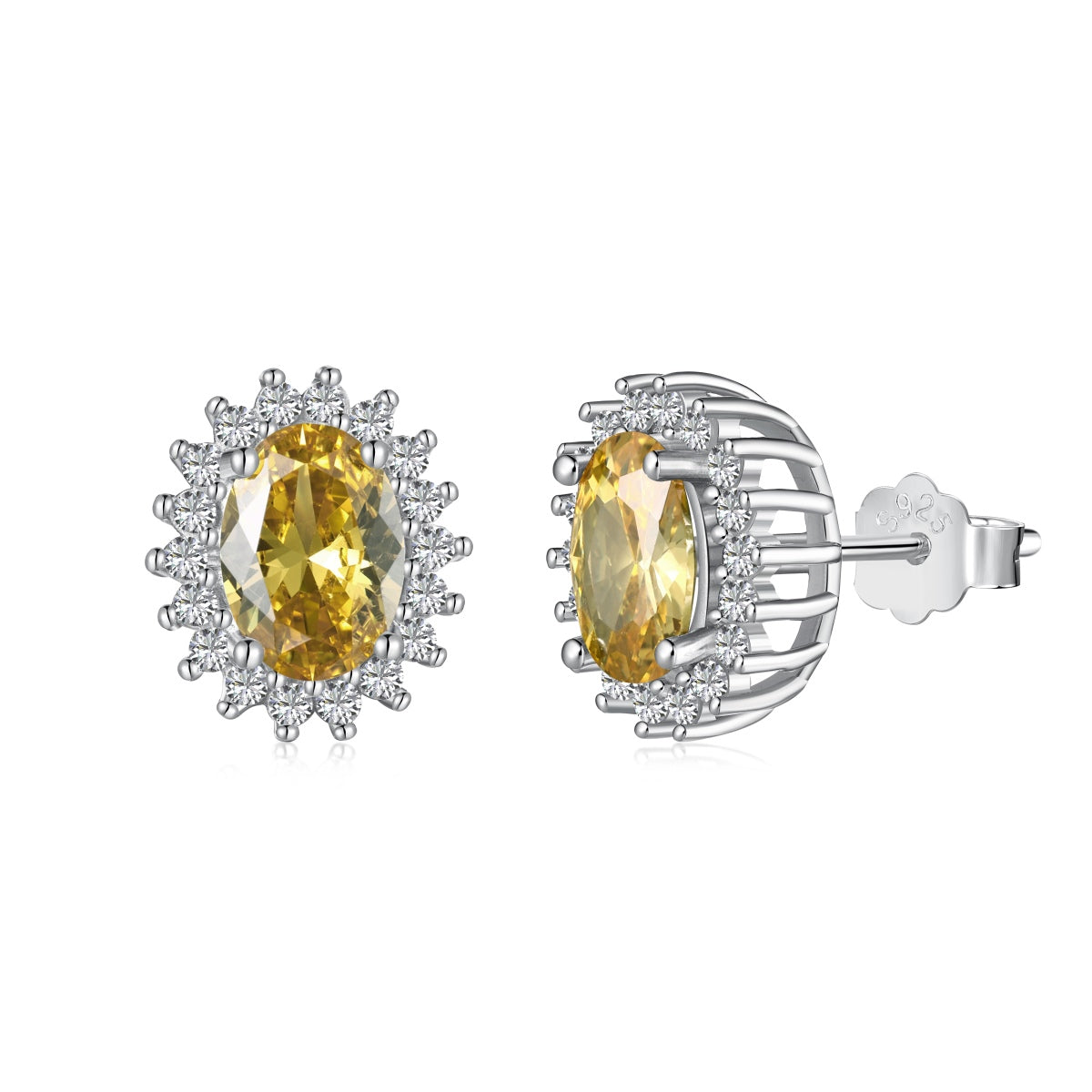 [LuckyStar]Delicate Radiant Oval Cut Daily Earrings