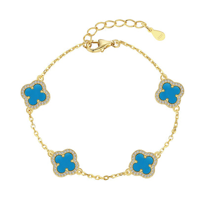 [LuckyStar]Four-Leaf Clover Exquisite Bracelet