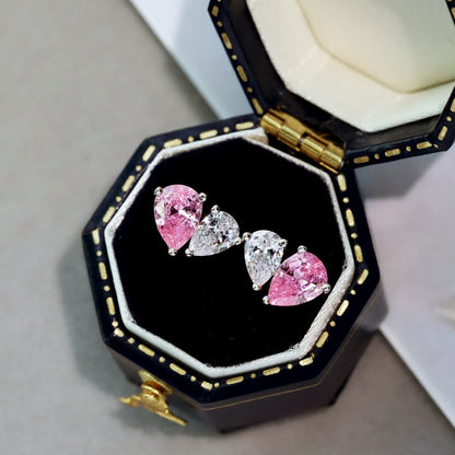[LuckyStar]Dazzling Elegant Heart Cut Lover Earrings