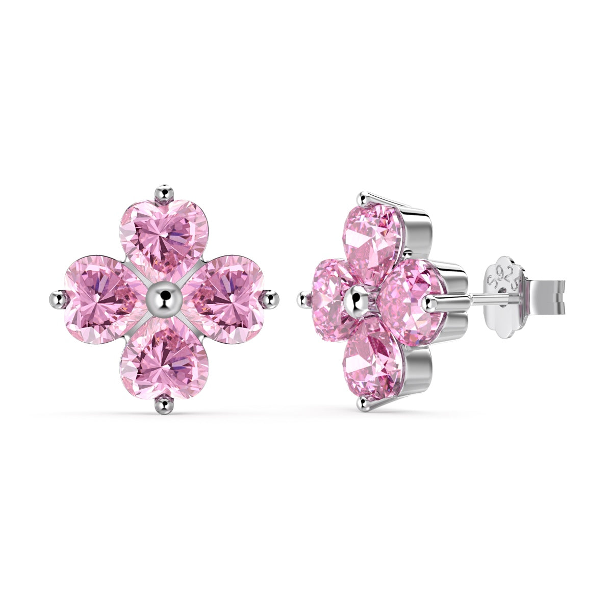 [LuckyStar]Four-Leaf Clover Ball Earrings