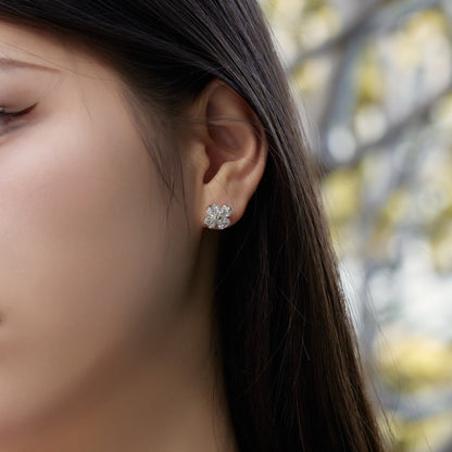 [LuckyStar]Four-Leaf Clover Ball Earrings