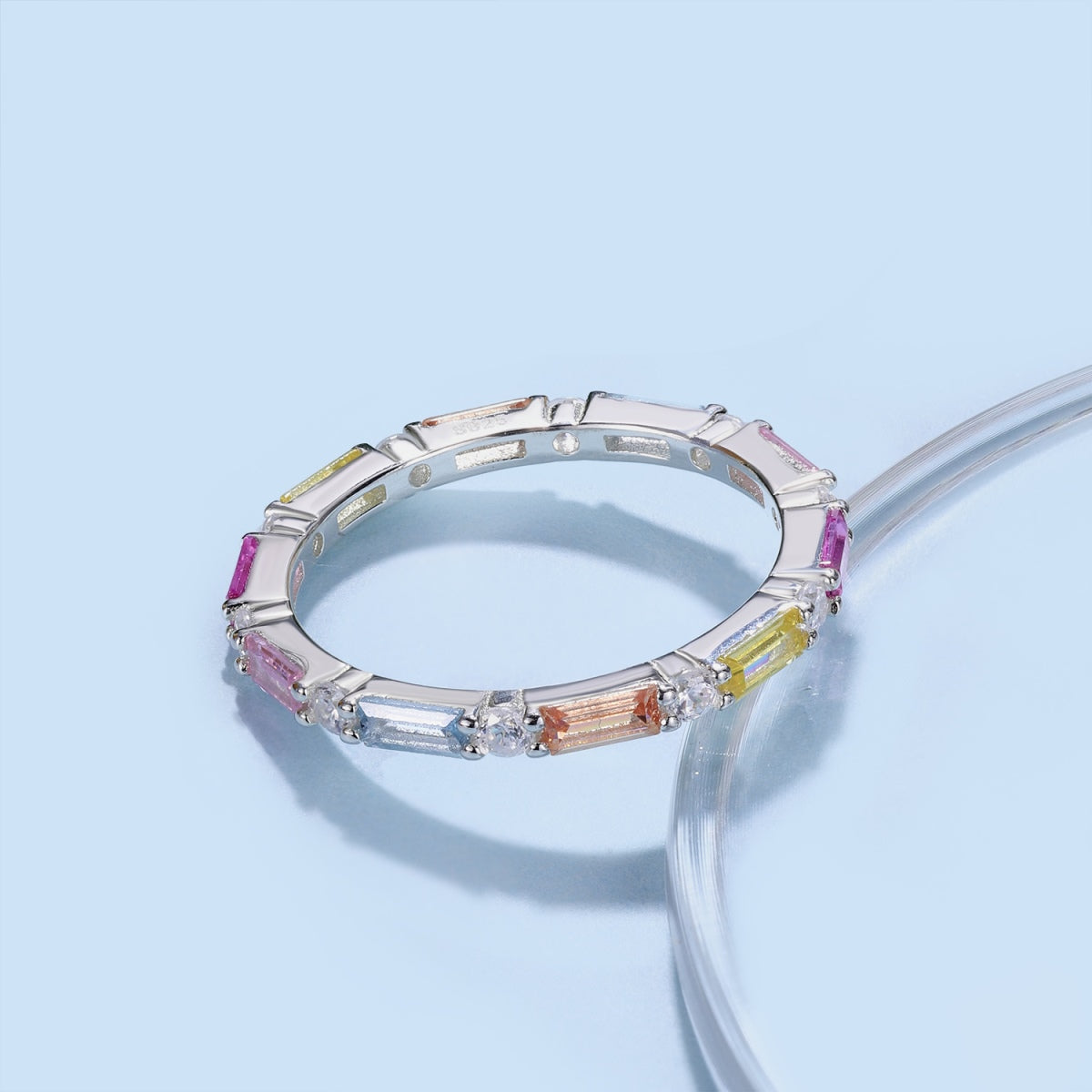 [LuckyStar]Lively In Shades Elegant Radiant Cut Daily Ring