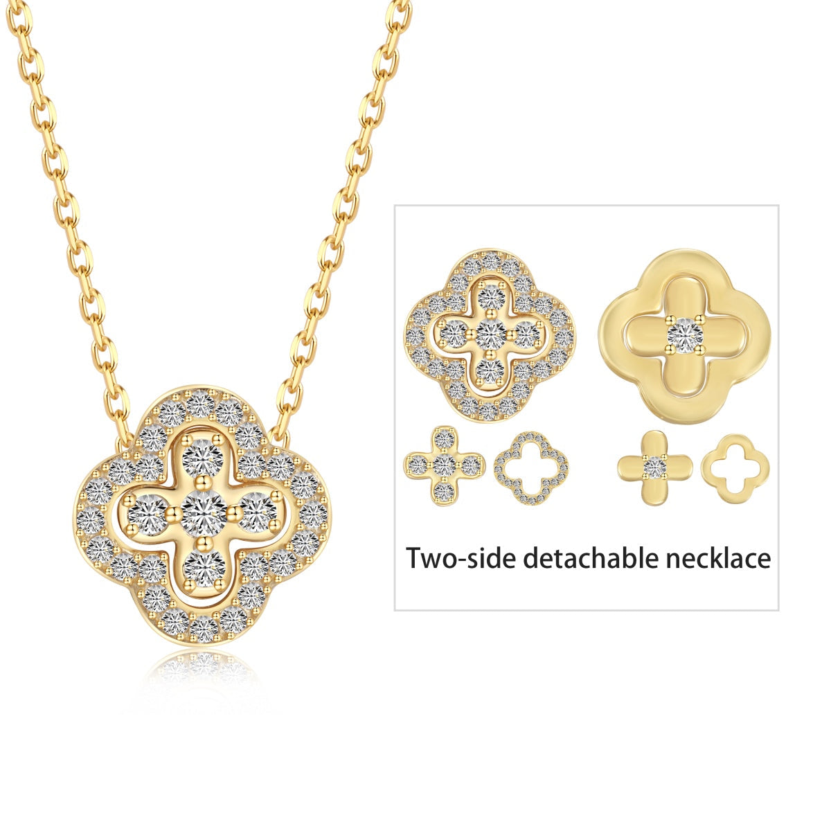 [LuckyStar]Four-Leaf Clover Various DIY Wearable Necklaces
