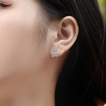 [LuckyStar]Four-Leaf Clover Eight-Pointed Star Earrings