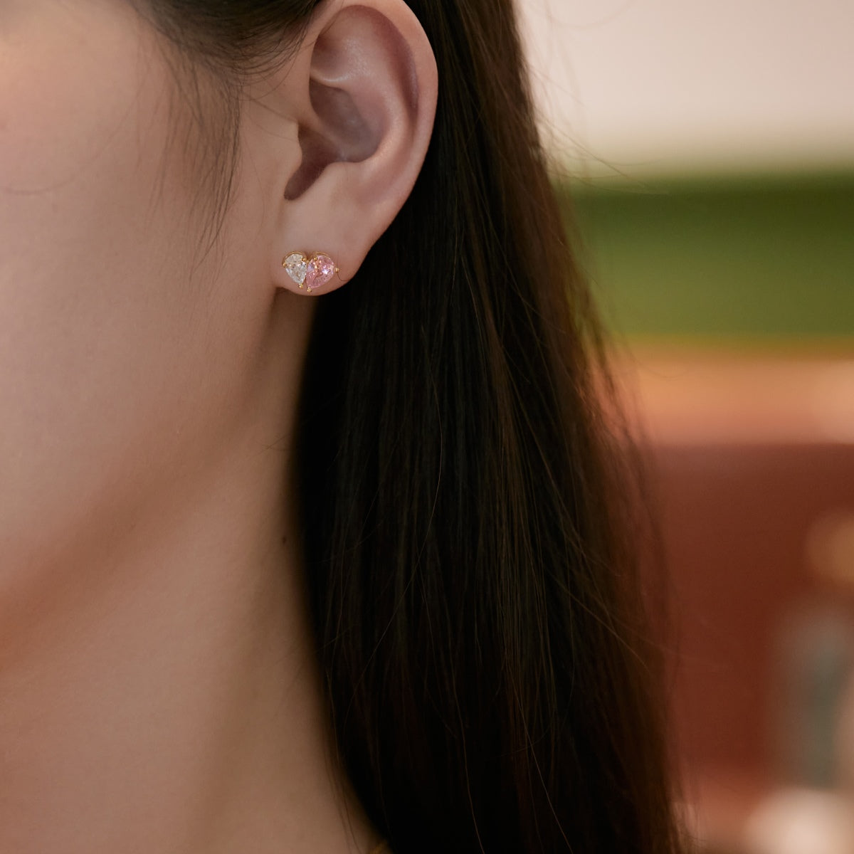 [LuckyStar]Dazzling Elegant Heart Cut Lover Earrings