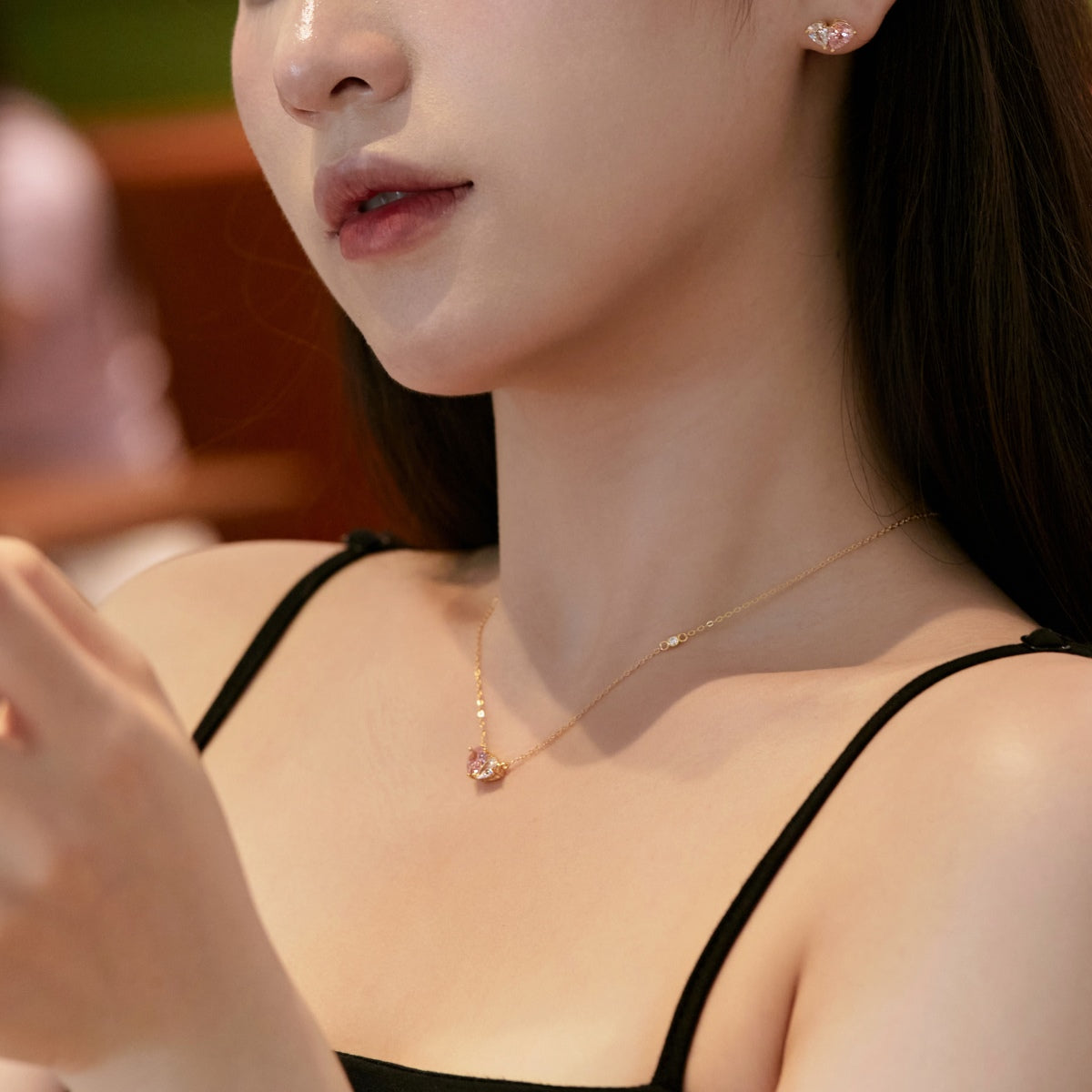 [LuckyStar]Dazzling Elegant Heart Cut Lover Earrings