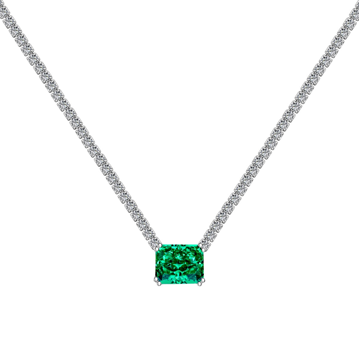 [LuckyStar]4.0 Carat Elegant Radiant Cut Necklace
