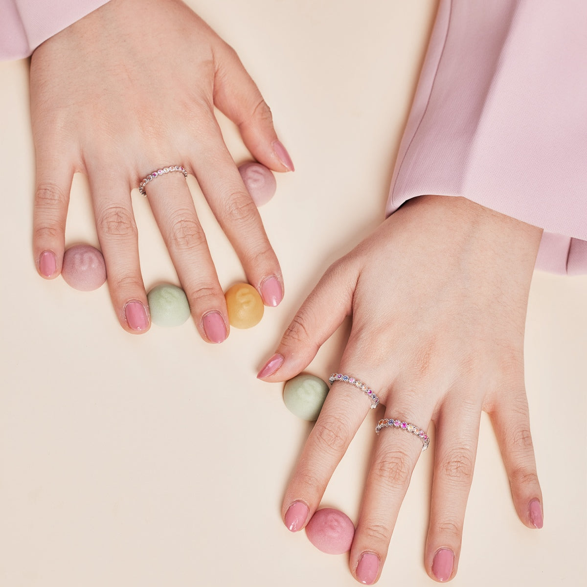 [LuckyStar]Exquisite Colorful Round Cut Party Ring
