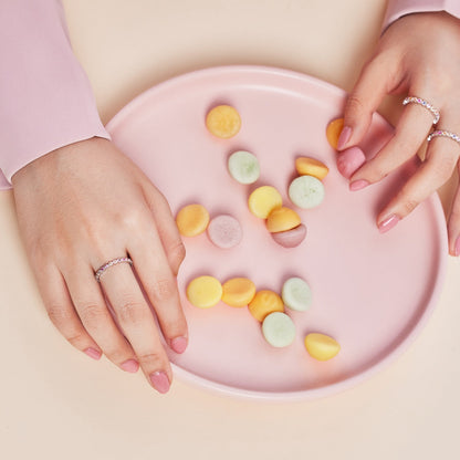 [LuckyStar]Exquisite Colorful Round Cut Party Ring