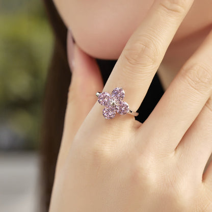 [LuckyStar]Four-Leaf Clover Eight-Pointed Star Ring