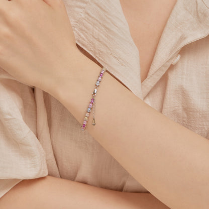 [LuckyStar]Delicate Colorful Emerald Cut Party Bracelet