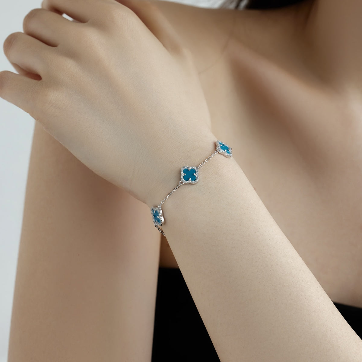 [LuckyStar]Four-Leaf Clover Exquisite Bracelet