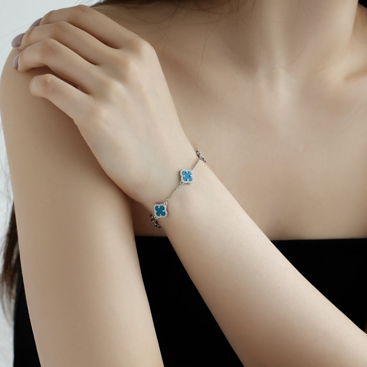 [LuckyStar]Four-Leaf Clover Exquisite Bracelet