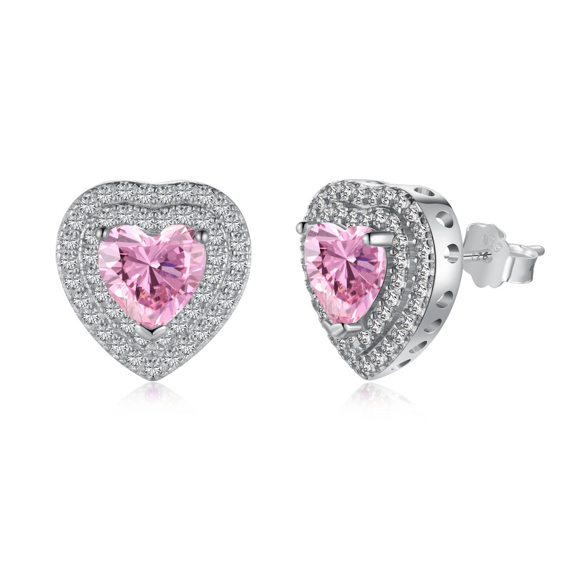 [LuckyStar]Dazzling Heart Shape Lover Earrings