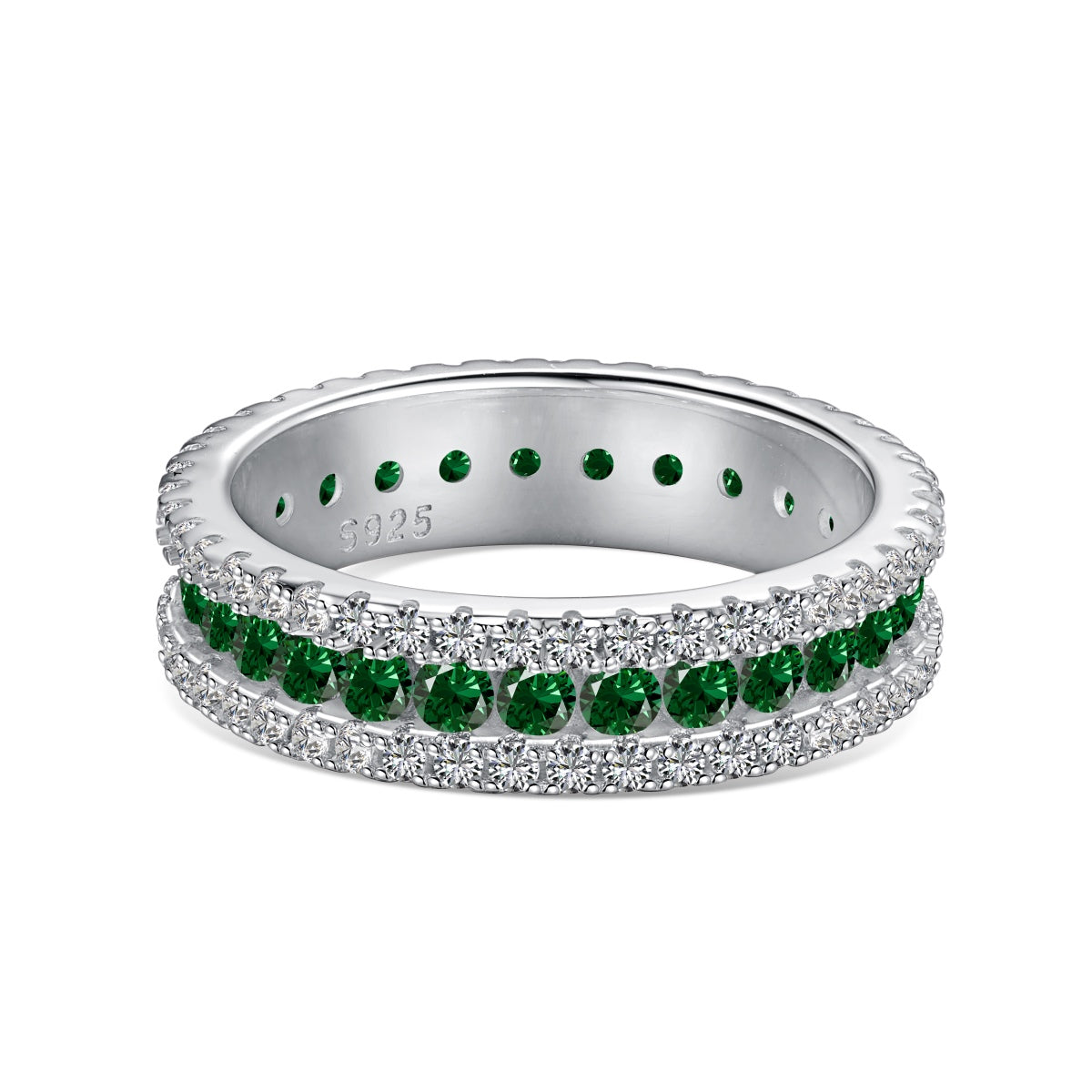 [LuckyStar]Delicate Colorful Round Cut Daily Ring