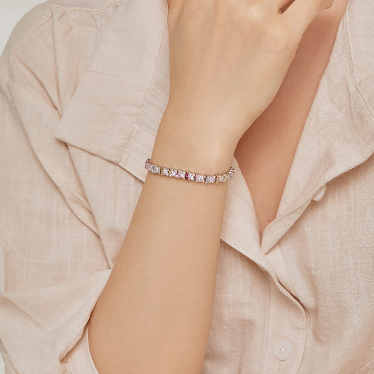 [LuckyStar]Unique Colorful Flower Shape Daily Bracelet