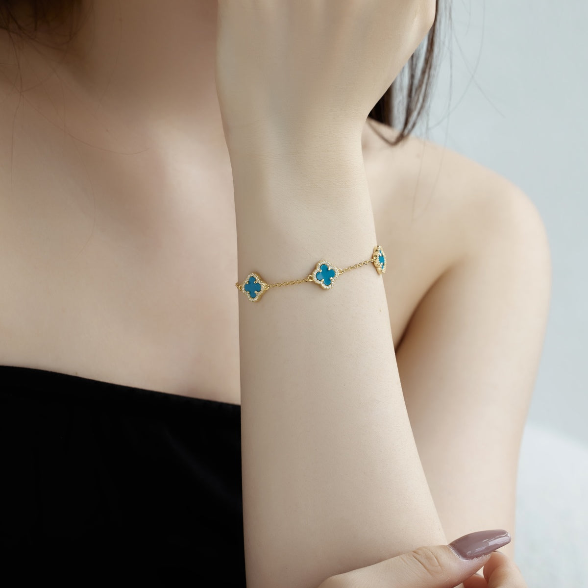 [LuckyStar]Four-Leaf Clover Exquisite Bracelet