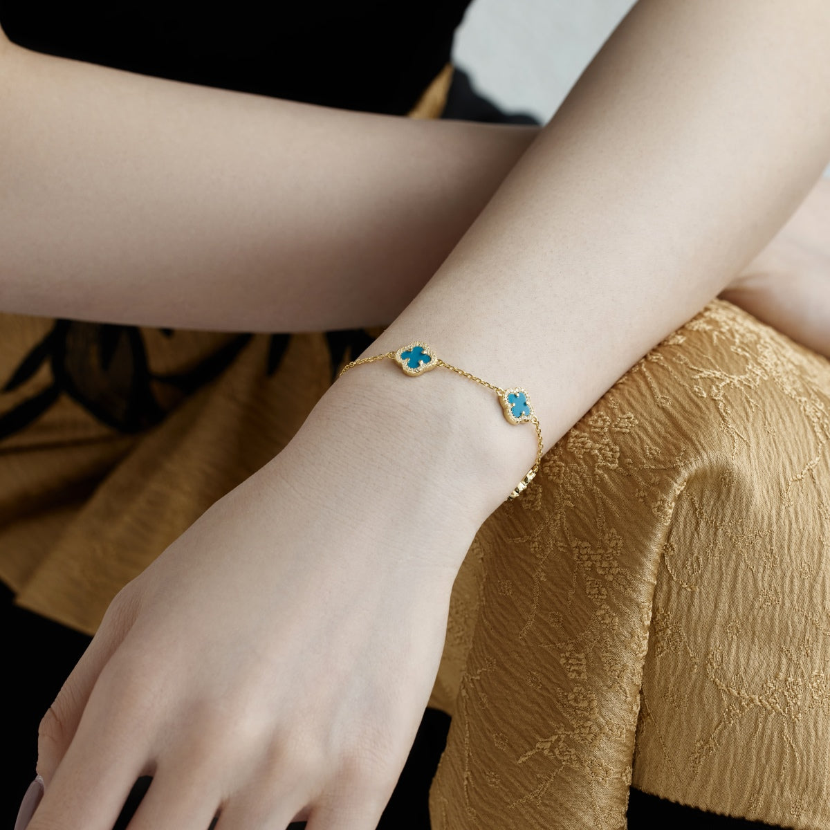 [LuckyStar]Four-Leaf Clover Exquisite Bracelet