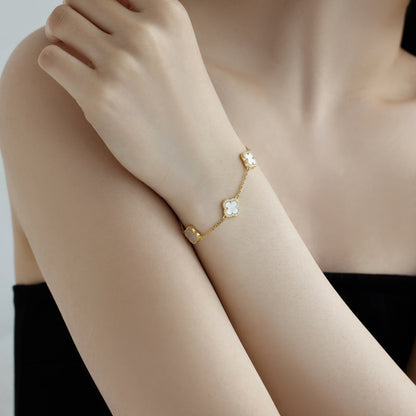 [LuckyStar]Four-Leaf Clover Exquisite Bracelet