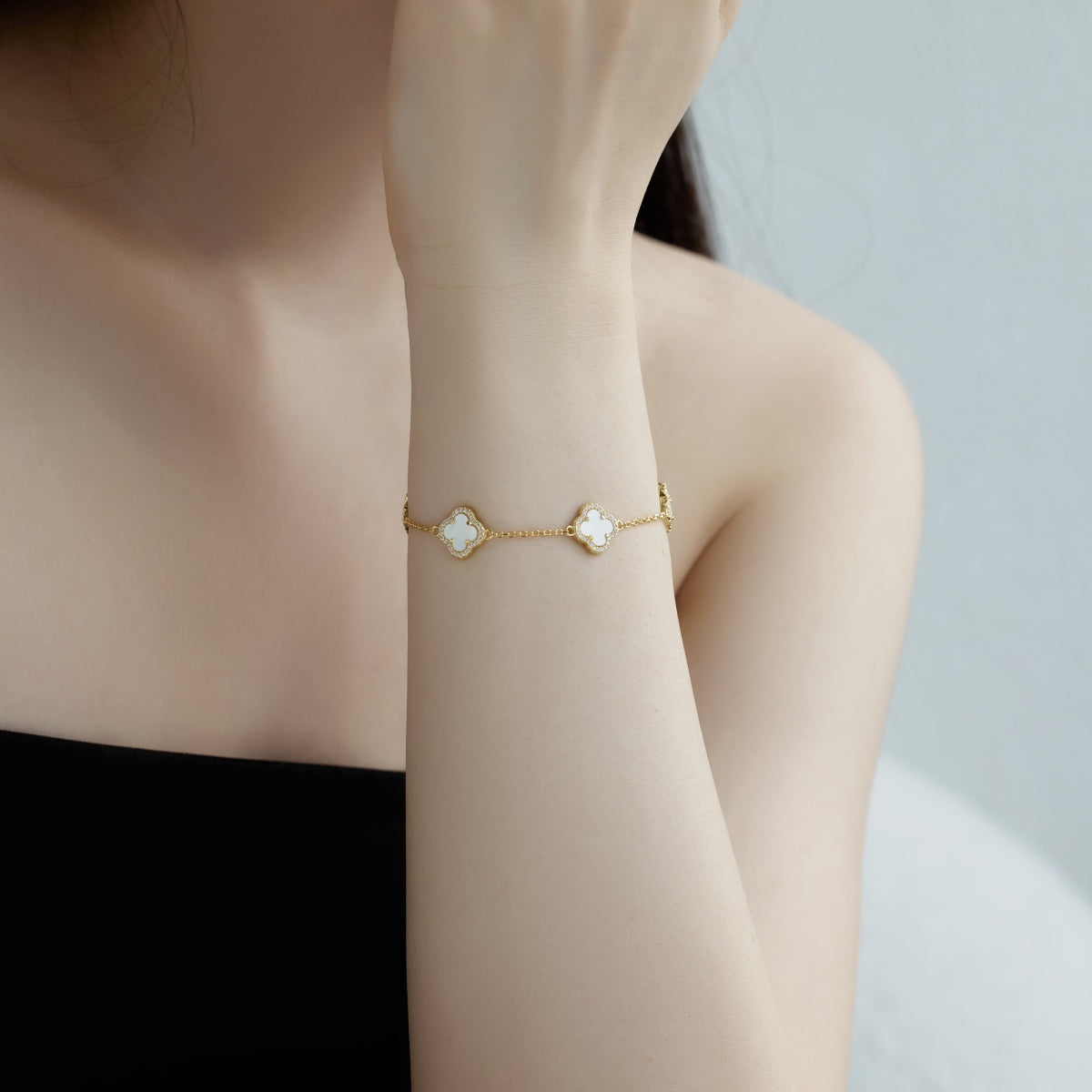 [LuckyStar]Four-Leaf Clover Exquisite Bracelet