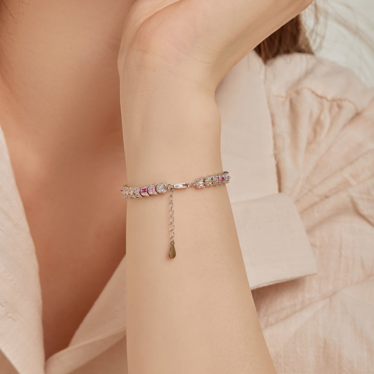 [LuckyStar]Delicate Colorful Multi Cut Daily Bracelet
