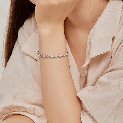 [LuckyStar]0.25 Carat Radiant Water Drop Shape Daily Bracelet